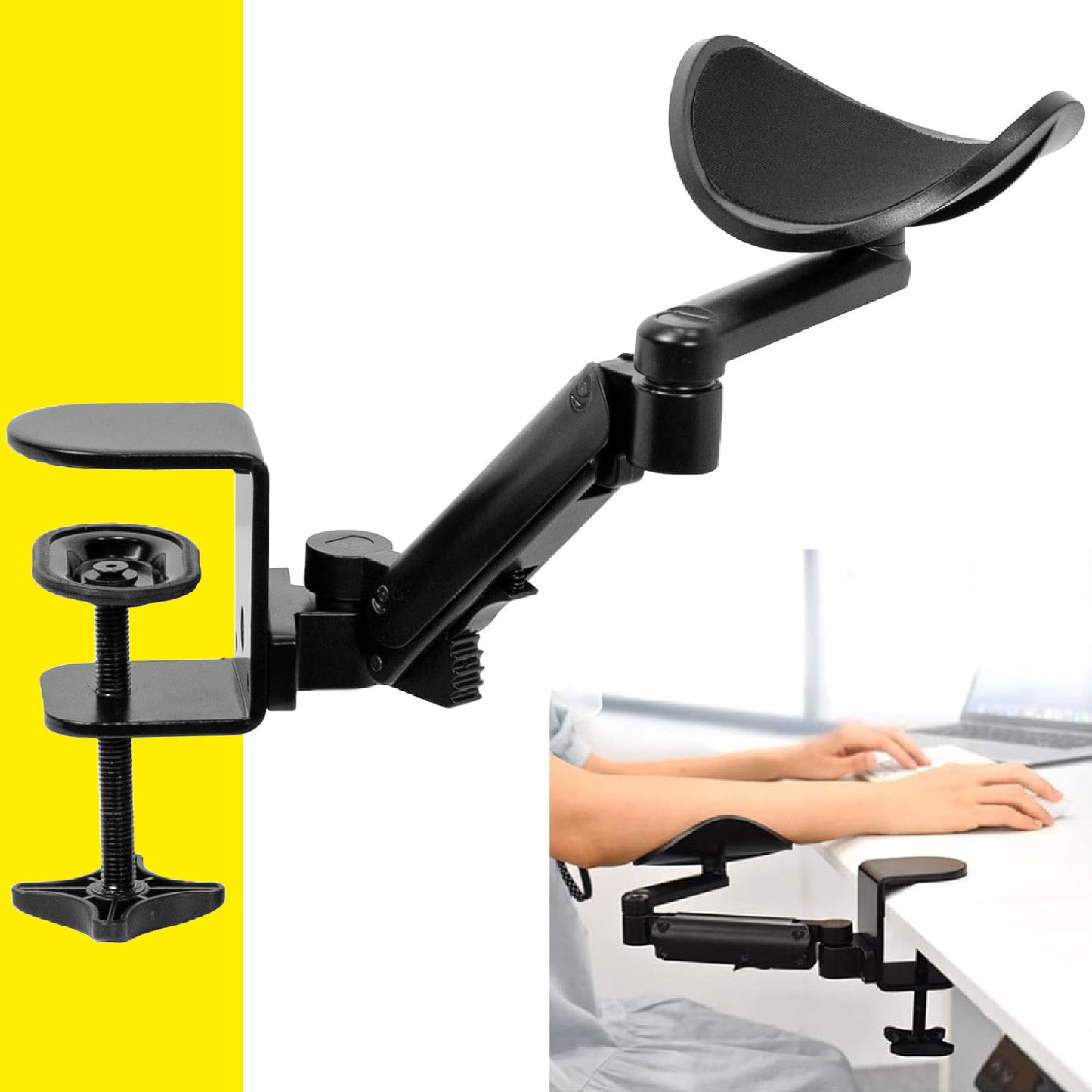 REPOSABRAZOS AJUSTABLE GIRATORIO 360