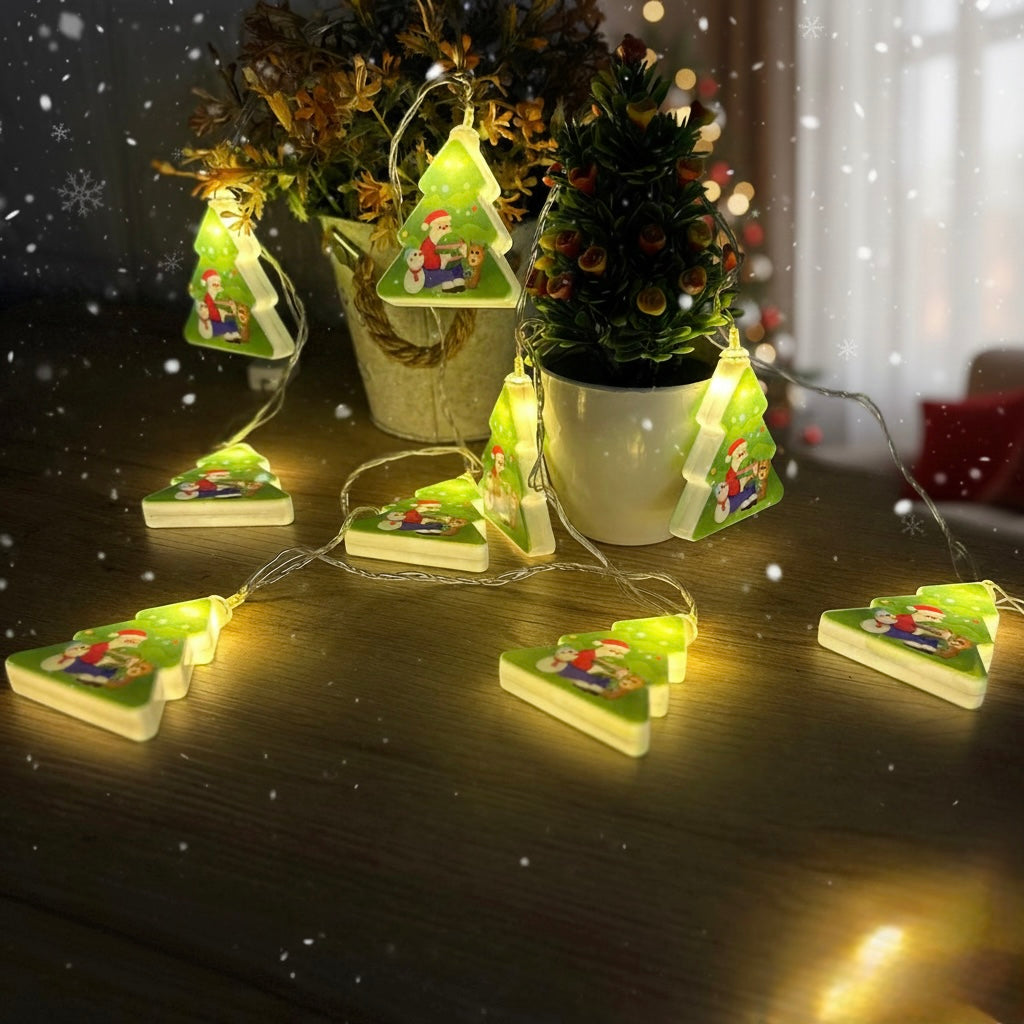 🎄 Arbolitos LED Festivos – Guirnalda Navideña Decorativa (2M)