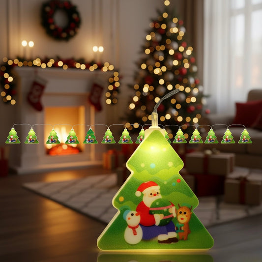 🎄 Arbolitos LED Festivos – Guirnalda Navideña Decorativa (2M)