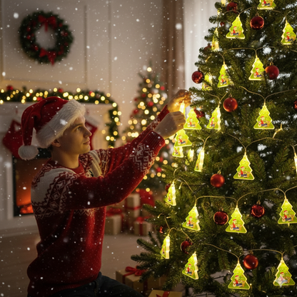 🎄 Arbolitos LED Festivos – Guirnalda Navideña Decorativa (2M)